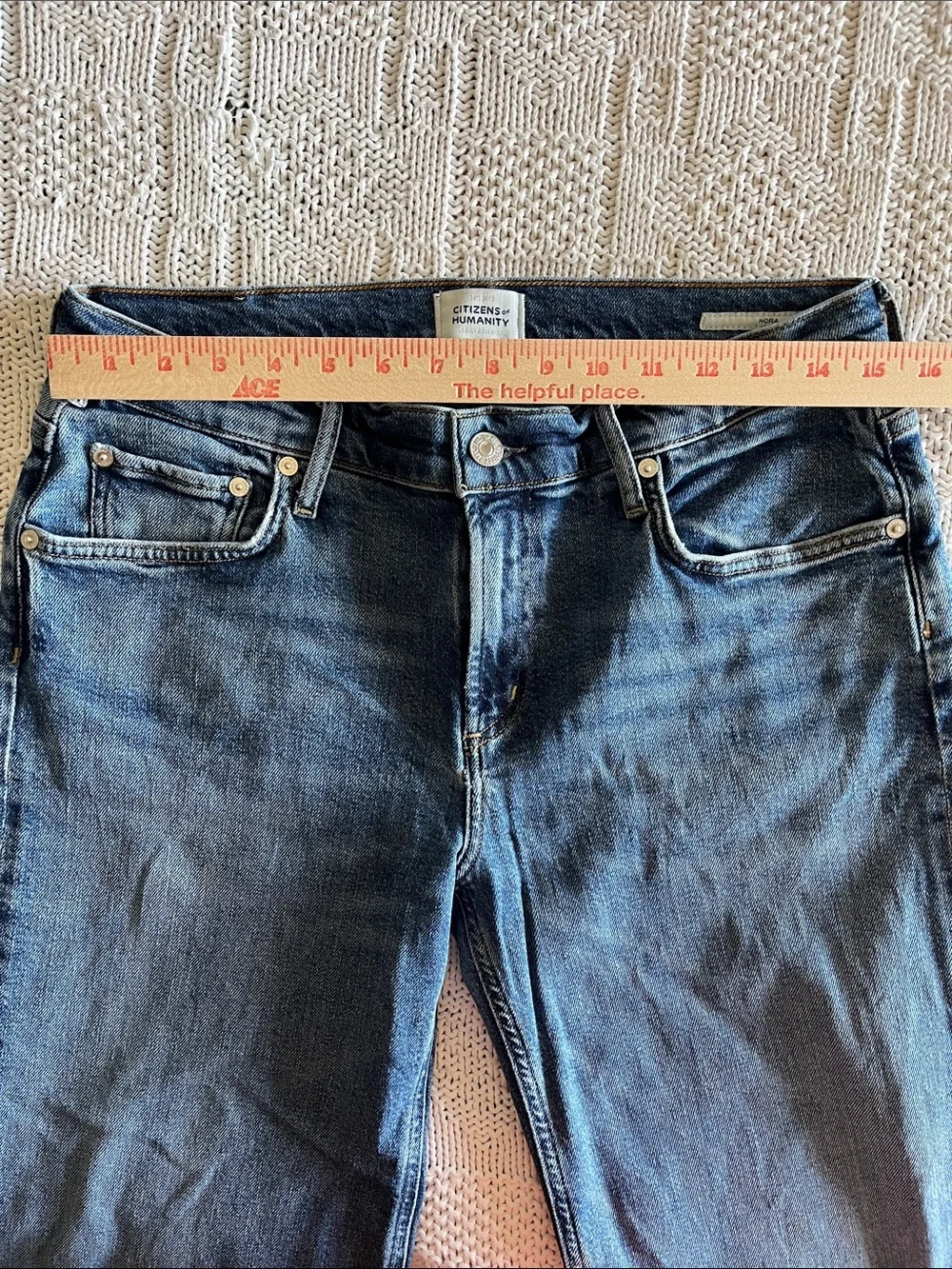 Citizens of Humanity Nora Trouser Leg Jeans in Benson Sz 28 - Picture 9 of 16